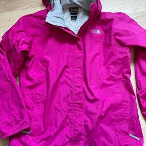 North face girls rain coat xl/18